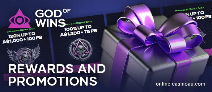 Activate bonuses at God of Wins casino - what promotions are available