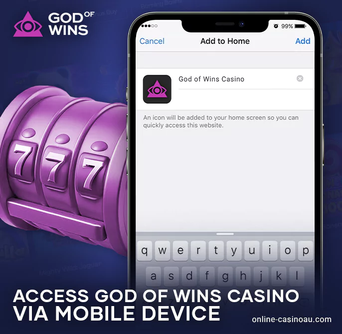 Instructions for playing via phone at God of Wins Casino