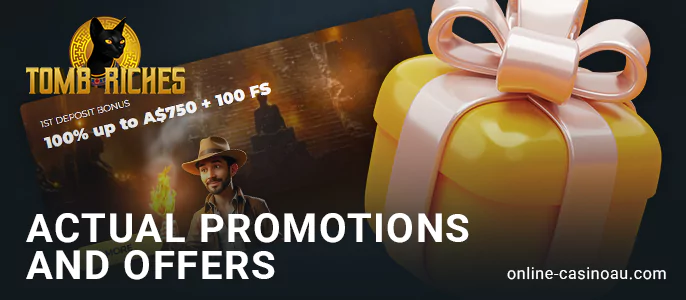 Big bonuses for Australian players at TombRiches Casino