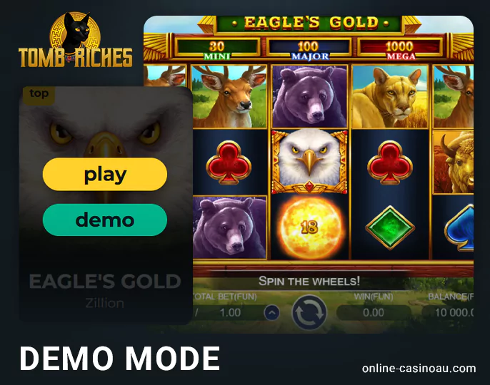 How to play demo mode at TombRiches Casino - step-by-step guide