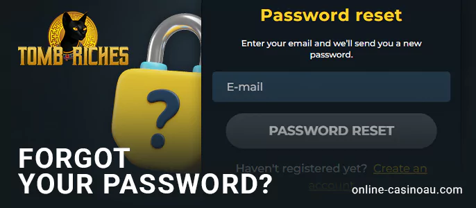 How to regain access to your TombRiches casino account